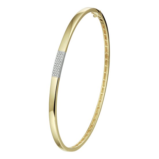 Deze gouden bangle van Louis Bros is echt een plaatje aan de vrouwenpols. Door de ronde vormen in combinatie met diamanten in het midden zorgt ervoor dat deze armband tijdloos en draagbaar is voor dagelijks gebruik en voor speciale gelegenheden.
op voorraad in witgoud ook!